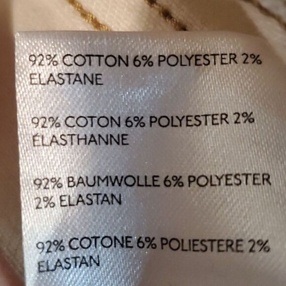 Free People high rise raw hem ivory jeans NWT size 24 - Picture 10 of 10